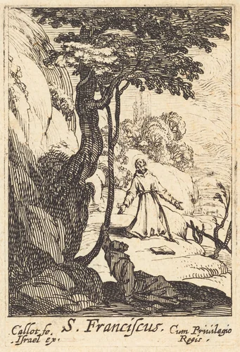 Saint Francis by Jacques Callot, print, 1627-1637