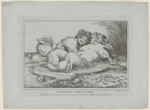 Sleeping Monsters by John Hamilton Mortimer, print, 1780