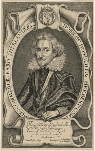 Philip Herbert, Fourth Earl of Pembroke by Simon van de Passe, print, 1595-1647