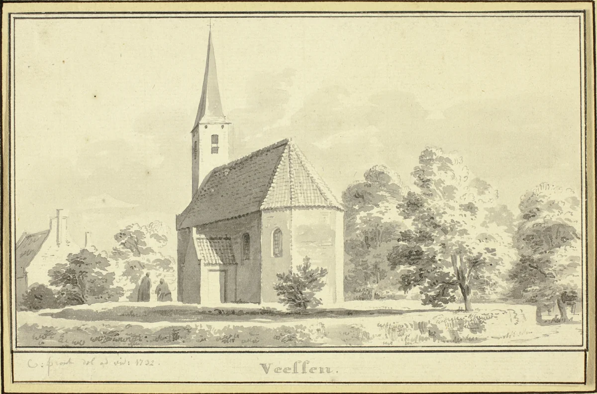 Veeffen by Cornelis Pronck, drawing, 1732
