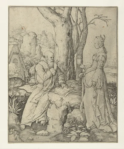 De verzoeking van de heilige Antonius by Unknown, print, 1509