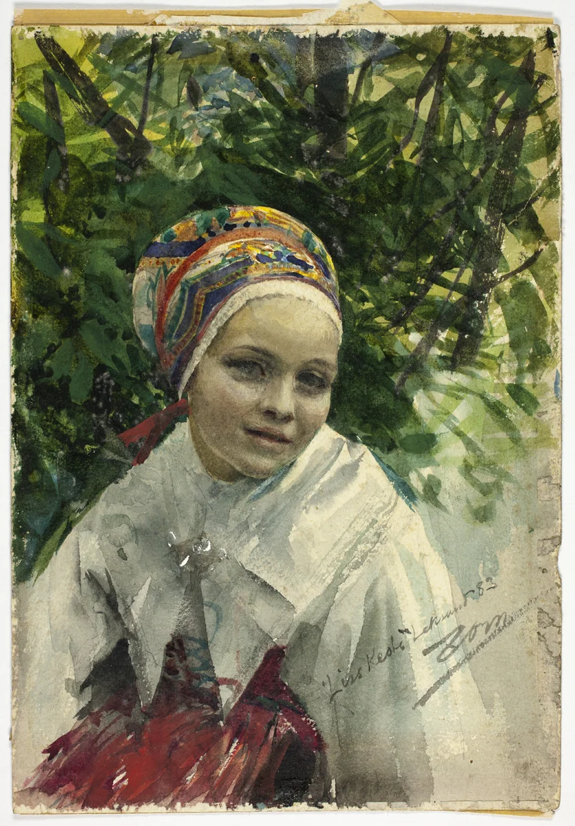 Portrait of a Girl by Anders Zorn, other, 1883