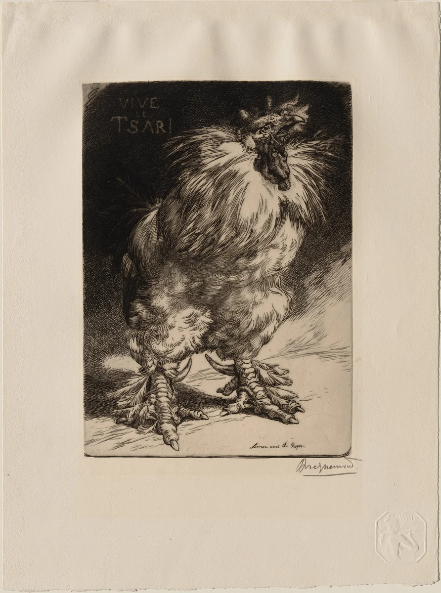 Long Live the Tzar! (Vive le Tzar!) by Pierre Braquemond, print, 1893