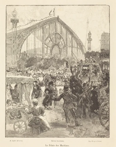 Le Palais des Machines by Auguste Lepère, print, 1889