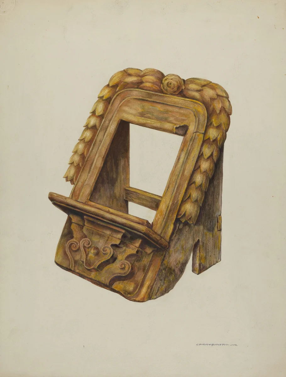 Missal Stand by Gerald Transpota, index of american design, 1937