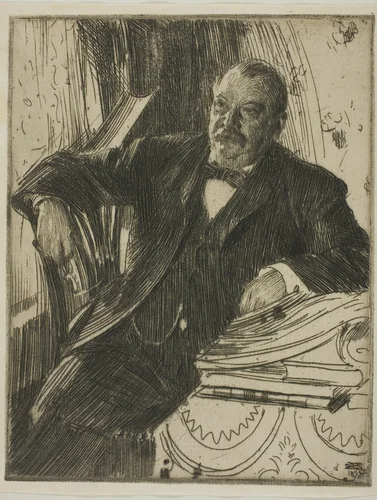Grover Cleveland II by Anders Zorn, print, 1899