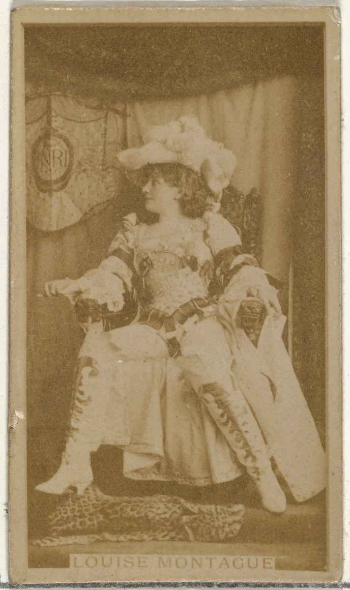 Louise Montague, from the Actors and Actresses series (N145-8) issued by Duke Sons & Co. to promote Duke Cigarettes by W. Duke, Sons & Co., photograph, 1890-1895