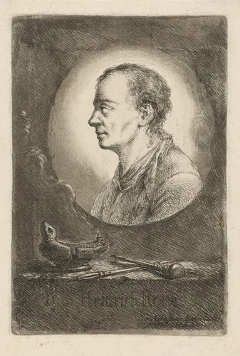 Memorial Sheet for the Artist's Brother, Johann Heinrich Rode by Bernhard Rode, print, 1759