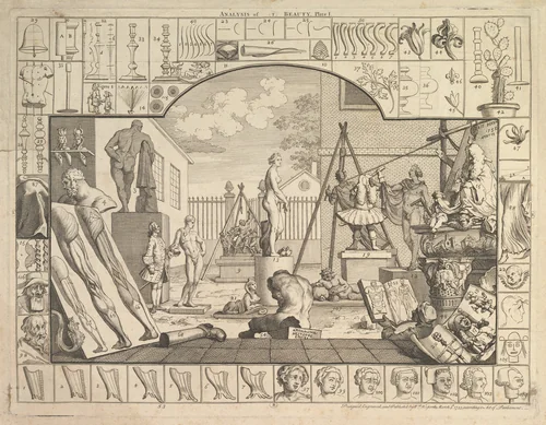 Analysis of Beauty, Plate 1 by William Hogarth, print, 1753