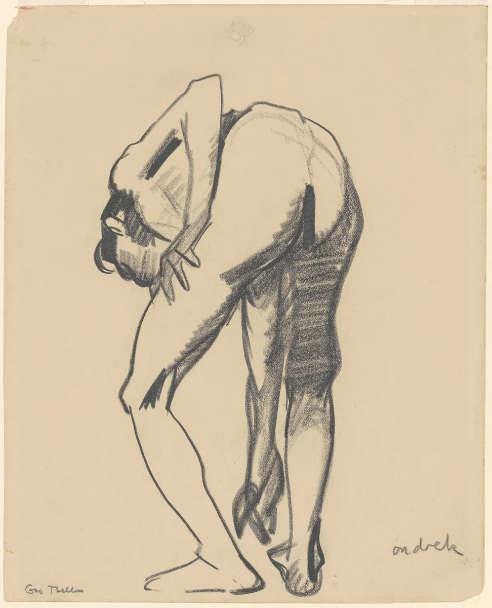 Study for "Riverfront No. 1" by George Bellows, drawing, 1910-1920