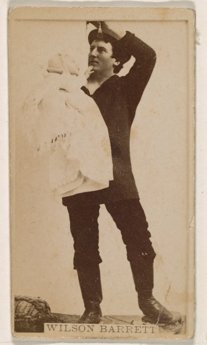 Wilson Barrett, from the Actresses series (N245) issued by Kinney Brothers to promote Sweet Caporal Cigarettes by Kinney Brothers Tobacco Company, photograph, 1890