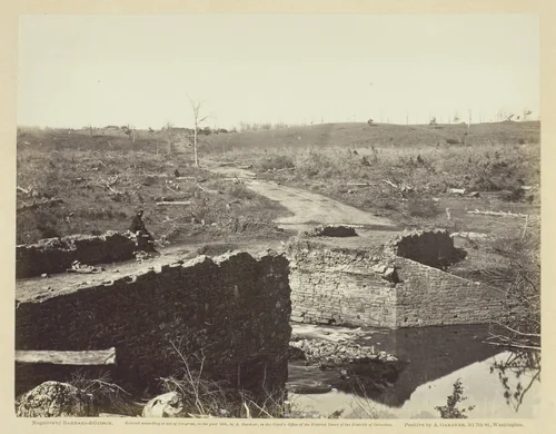 Ruins of Stone Bridge, Bull Run by Barnard and Gibson, photograph, 1862