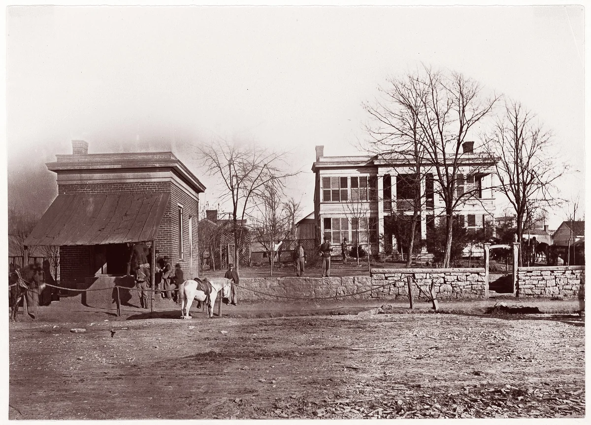 Provost Marshals Headquarters, Chattanooga by George N. Barnard, photograph, 1861-1865