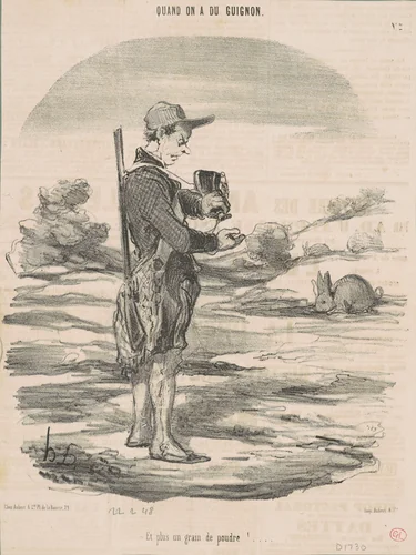 Et plus un grain de poudre! ... by Honoré Daumier, print, 1848