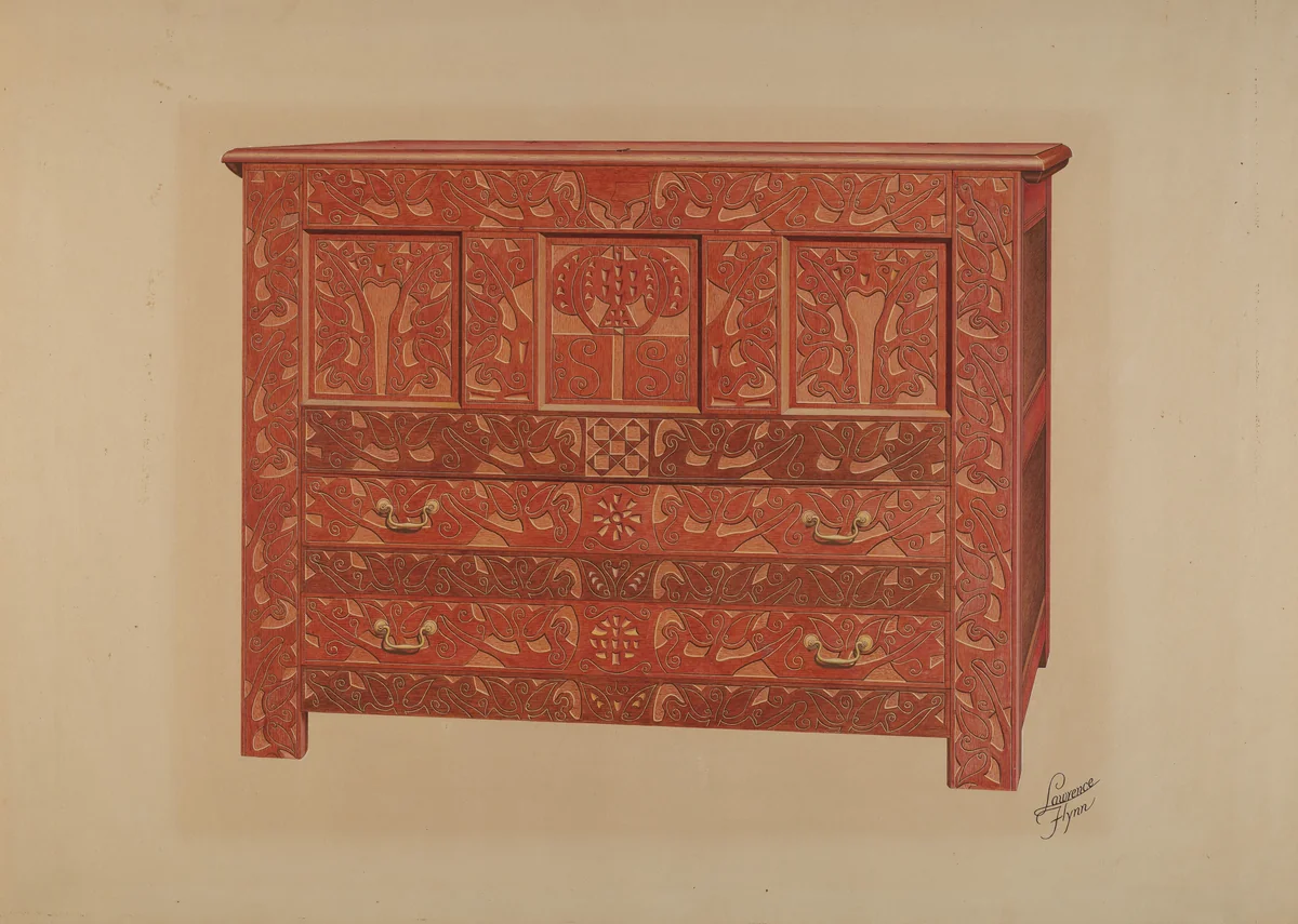Hadley Chest by Lawrence Flynn, index of american design, 1937