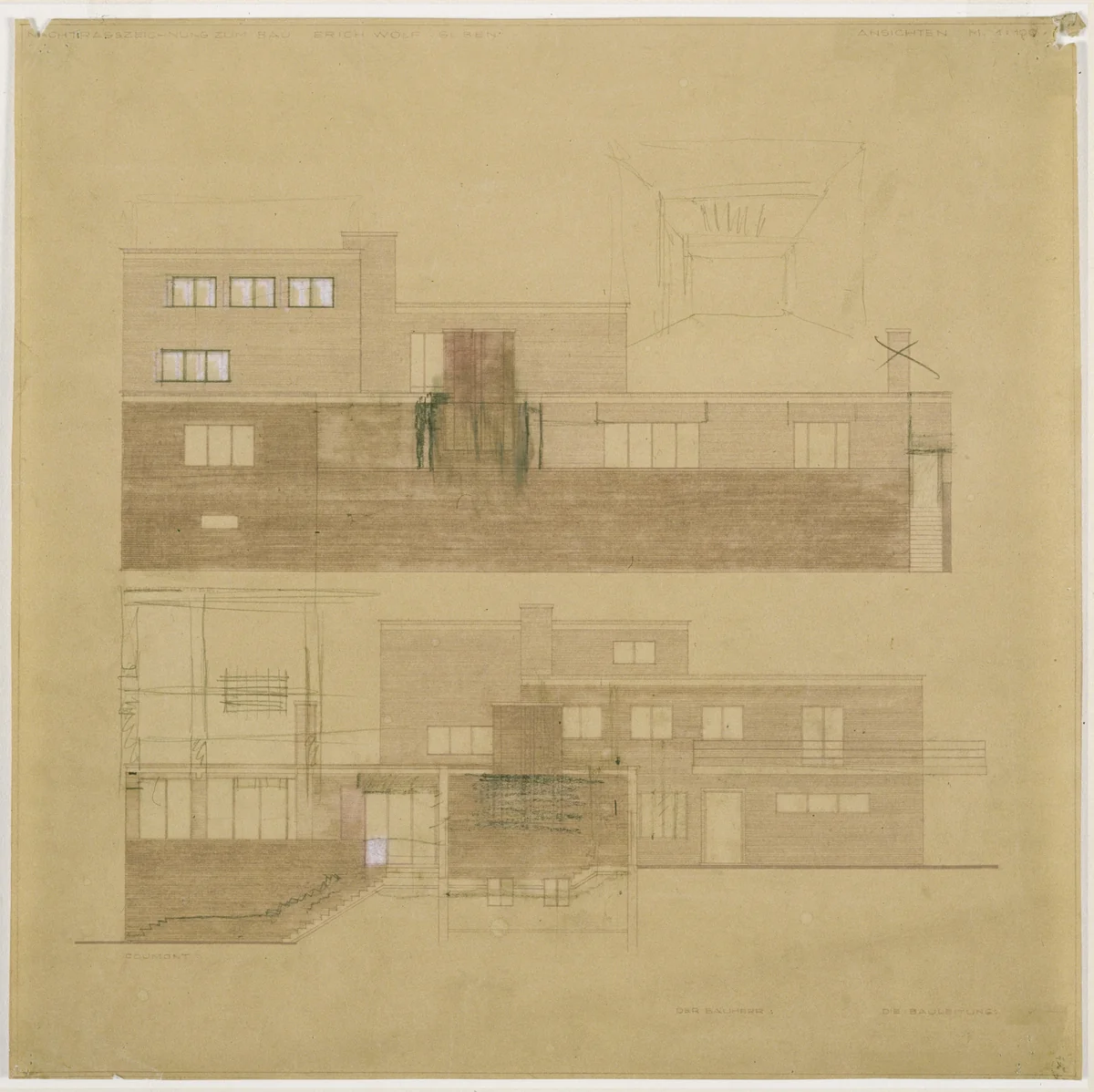 Wolf House, Gubin, Poland by Ludwig Mies van der Rohe, mies van der rohe archive, 1925