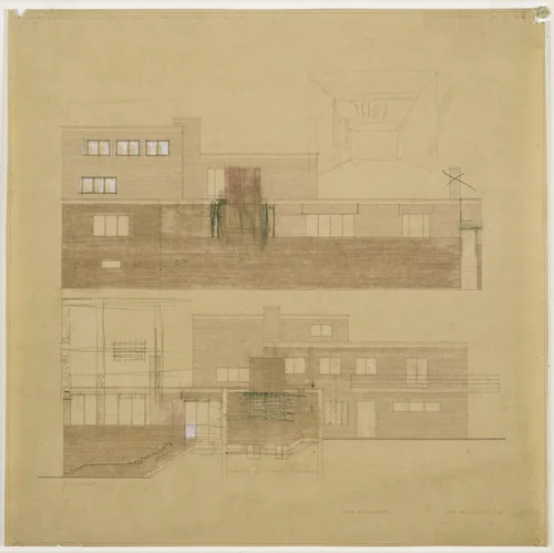 Wolf House, Gubin, Poland by Ludwig Mies van der Rohe, mies van der rohe archive, 1925