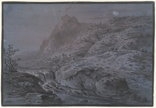 Twee avondlandschappen by Monogrammist IAR of IAP, drawing, 1656