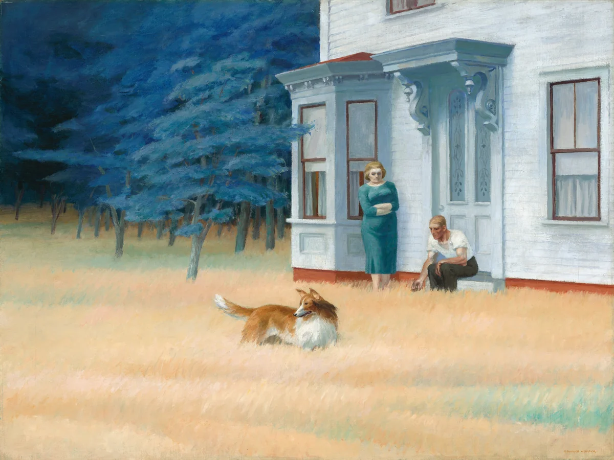 Cape Cod Evening by Edward Hopper, painting, 1939