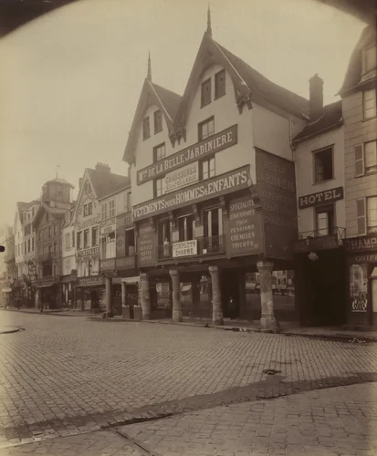Beauvais. Coin Place Hôtel de Ville by Eugène Atget, photograph, 1904