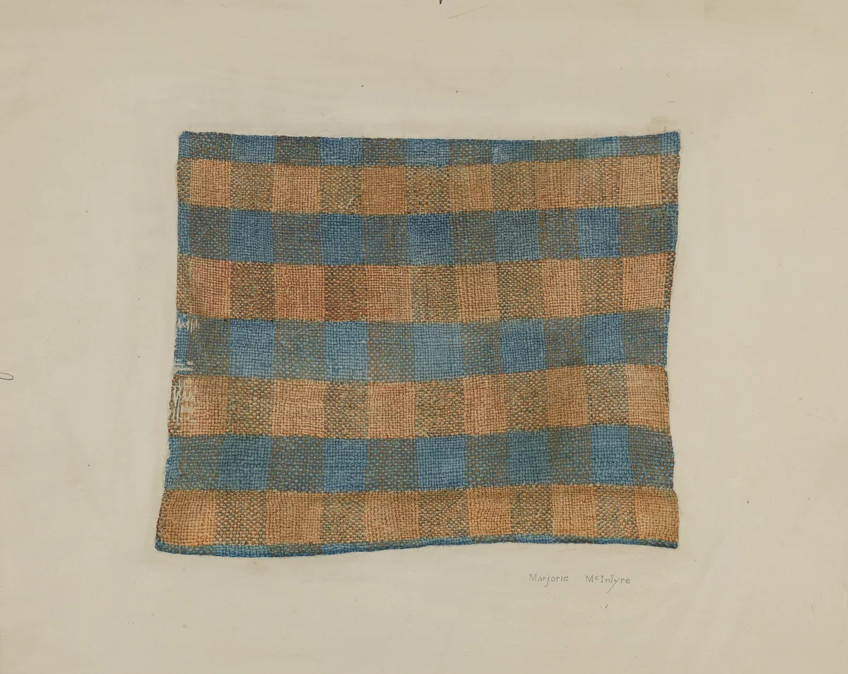 Homespun Linen by Marjorie McIntyre, index of american design, 1938