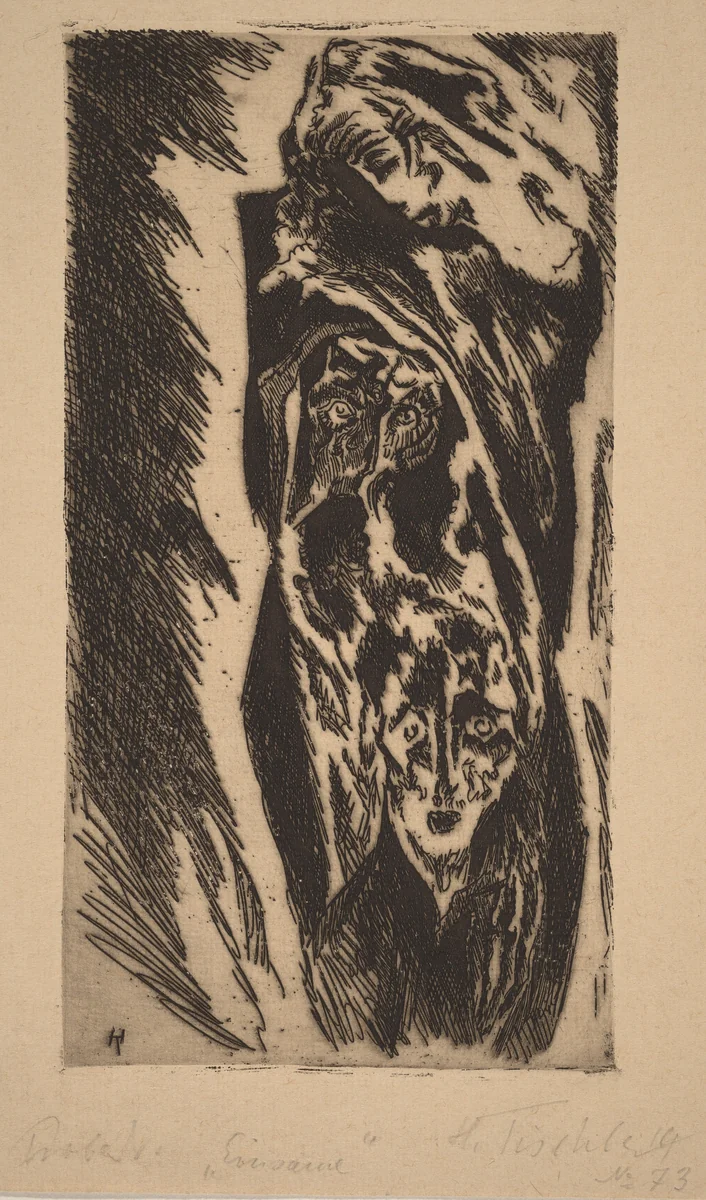 Einsame by Heinrich Tischler, print, 1914