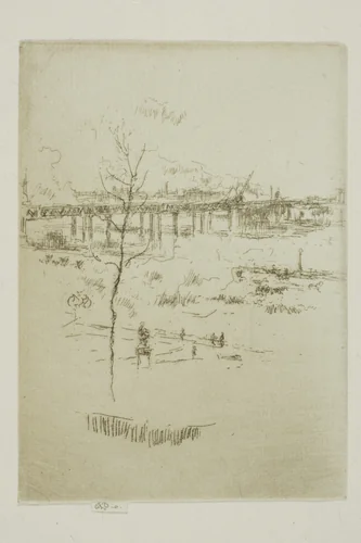 Charing Cross Bridge by James McNeill Whistler, print, 1887-1888