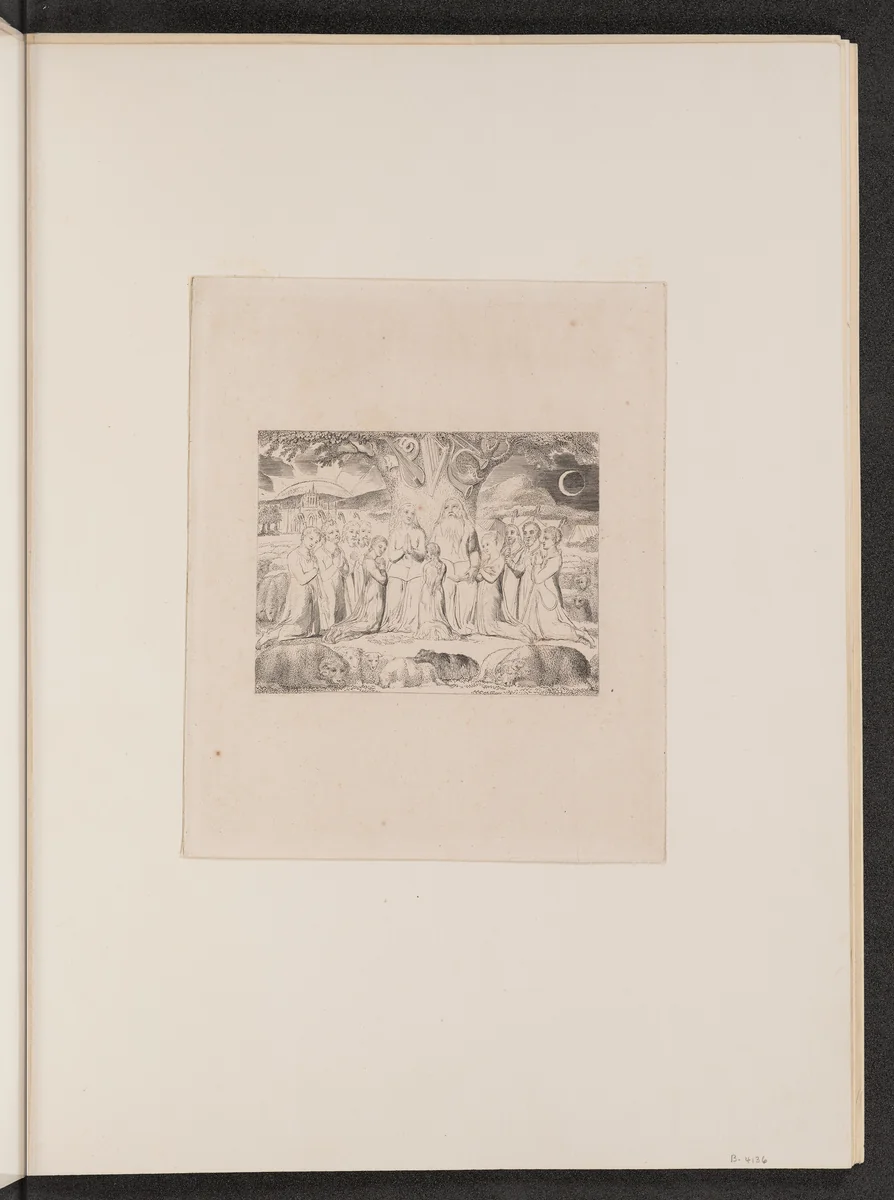 Job and His Family by William Blake, portfolio, 1825