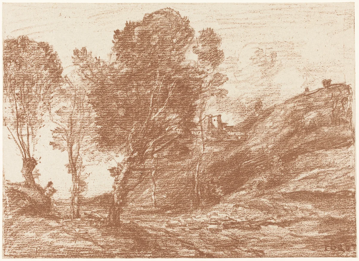 Souvenir of Italy (Souvenir d'Italie) by Jean-Baptiste-Camille Corot, print, 1871