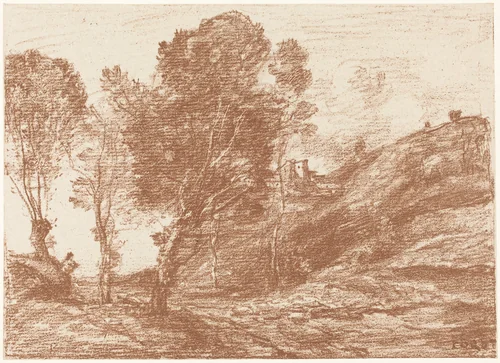 Souvenir of Italy (Souvenir d'Italie) by Jean-Baptiste-Camille Corot, print, 1871