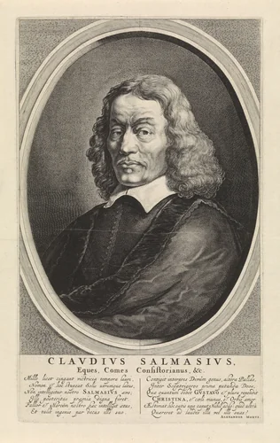 Portret van Claudius Salmasius by Theodor Matham, print, 1650-1653