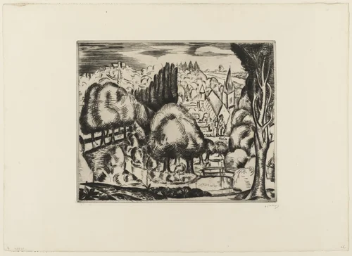 Landscape by André Derain, print, 1907