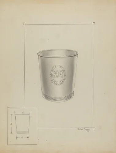 Silver Beaker by Michael Fenga, index of american design, 1936