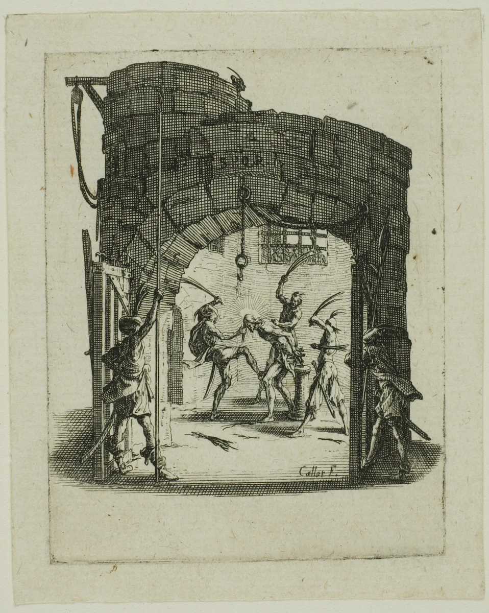 The Flagellation, from The Small Passion by Jacques Callot, print, 1612-1635