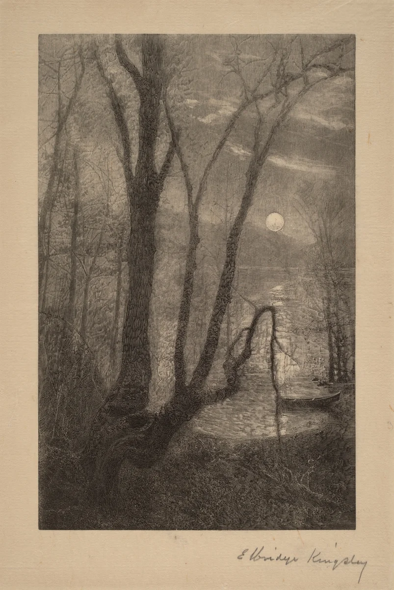 Summer by the Lakeside by Elbridge Kingsley, print, 1883