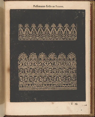 La Pratique de l'Aiguille, page 74 (recto) by Matthias Mignerak, book, 1605