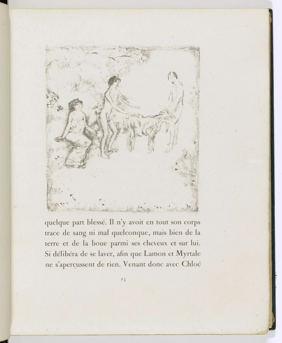 In-text plate (page 23) from Daphnis et Chloé by Pierre Bonnard, illustrated book, 1902