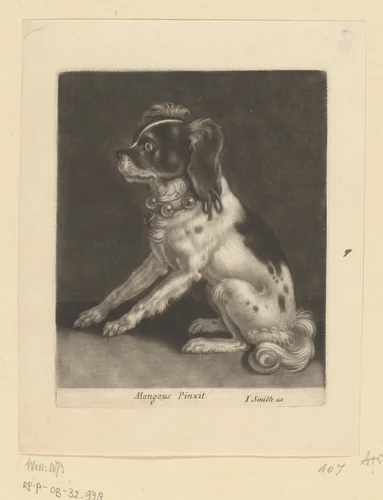 Patrijshond by John Smith, print, 1662-1742