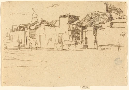 The Old Swan Brewery, Chelsea by James McNeill Whistler, print, 1872
