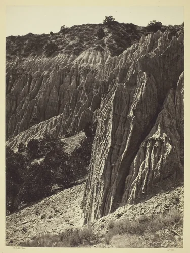 Rain Sculpture, Salt Creek Canon, Utah by William H. Bell, photograph, 1872