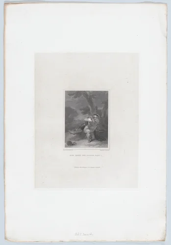 Falstaff on the Battlefield (Shakespeare, King Henry IV, Part I, Act 5, Scene 4) by Charles Heath, print, 1825