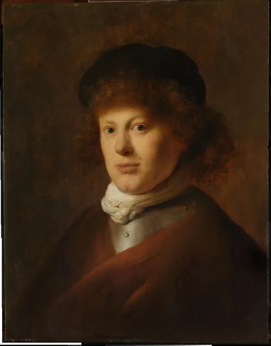 Portrait of Rembrandt van Rijn by Jan Lievens, painting, 1629