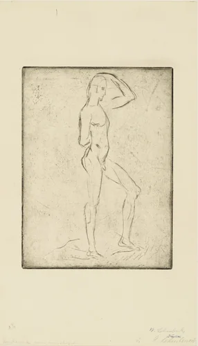 Man Ascending (Emporsteigender Mann) by Wilhelm Lehmbruck, print, 1912