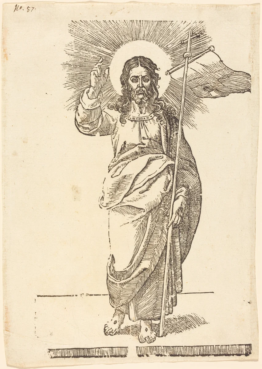 Christ by Jacques Stella, print, 1596-1657