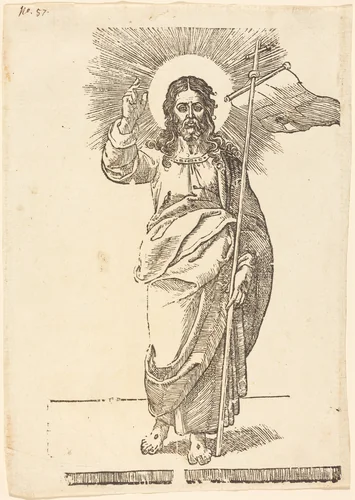 Christ by Jacques Stella, print, 1596-1657
