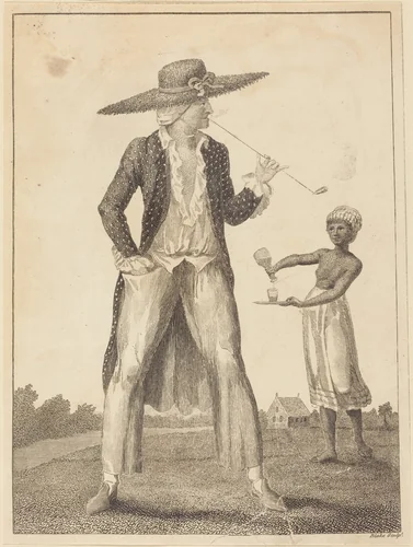 A Surinam Planter in his Morning Dress by William Blake; John Gabriel Stedman, print, 1793