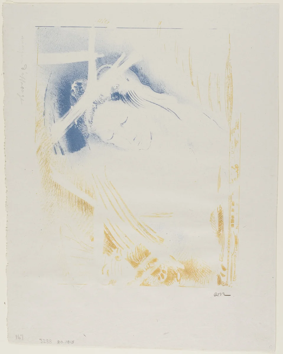 The Shulamite by Odilon Redon, print, 1897