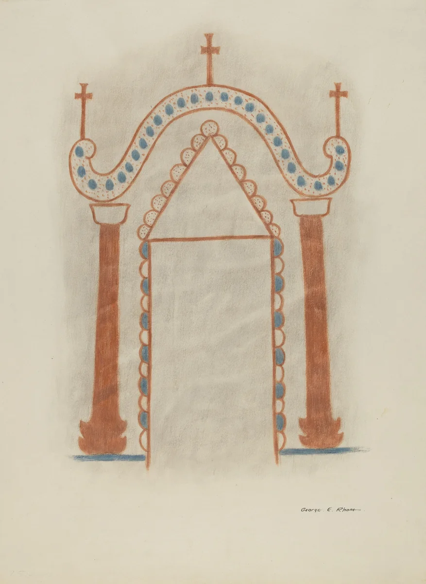 Wall Painting by George E. Rhone, index of american design, 1939