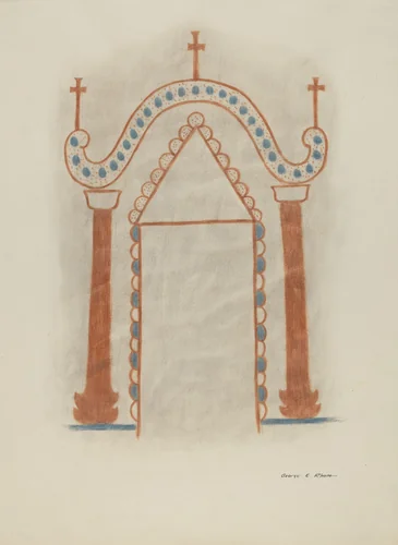 Wall Painting by George E. Rhone, index of american design, 1939