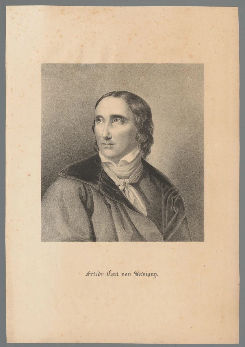 Portret van Friedrich Carl von Savigny by anonymous, print, 1820-1830